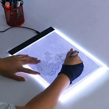 ShopFast A5 Led Işıklı Çizim Kopyalama Çizim Yansıtma Çizim Tahtası Grafik Tahtası Çizim Tableti