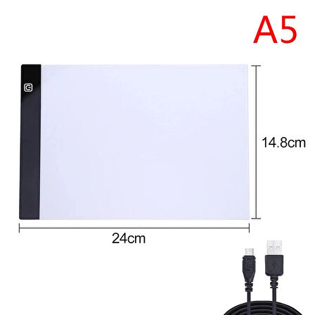 ShopFast A5 Led Işıklı Çizim Kopyalama Çizim Yansıtma Çizim Tahtası Grafik Tahtası Çizim Tableti