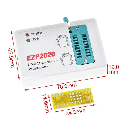 EZP2020 USB SPI EEprom Flash Bios Yüksek Hız Eprom Programlayıcı 
