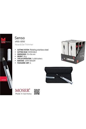 Senso 4900-0050 Kulak Burun Kılı Alma Temizleme Makinesi Trimmer