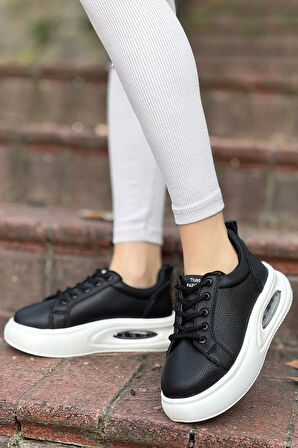 Günlük Kadın Sneaker Örgü Bağcıklı Hafif Kalın Yüksek Balon Taban Yürüyüş Spor Ayakkabı 5750