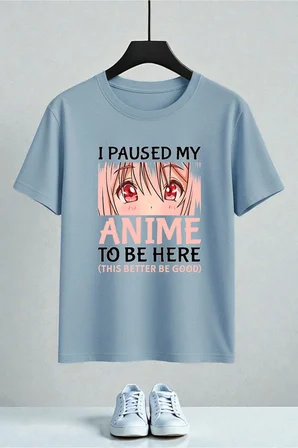 Unisex My Anime Baskılı Tasarım Tshirt