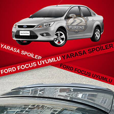 Ford Focus 2-2,5 Bagaj Üstü Slim Yarasa Spoiler Piano Black Parlak Siyah