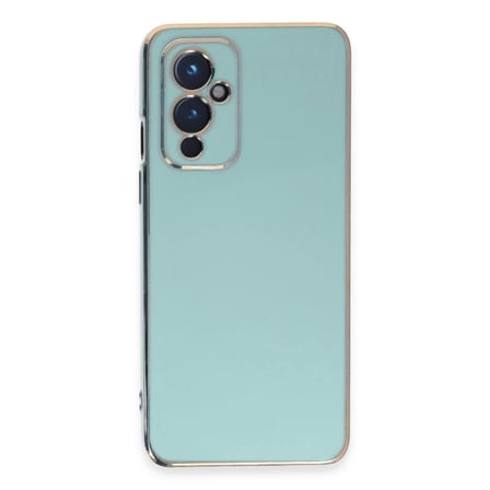 One Plus 9 Kılıf Volet Silikon - Açık Yeşil