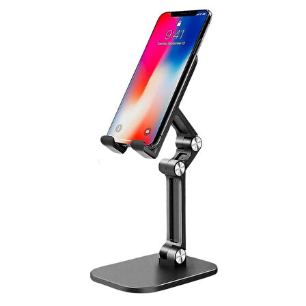 By Nevser® Plastik Ayarlanabilir Kaydırmaz Taban Telefon Tablet Standı