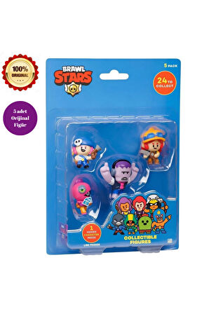 Brawl Stars 5'li Figür Set Brawl Stars Oyuncak Set Orijinal Brawl Stars