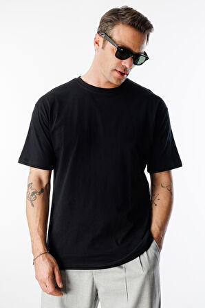  Erkek Oversize Fit %100 Organik Pamuk Bisiklet Yaka Tişört OVERSIZE-ERKEK-T-SHIRT