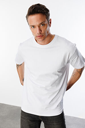  Erkek Oversize Fit %100 Organik Pamuk Bisiklet Yaka Tişört OVERSIZE-ERKEK-T-SHIRT