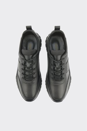 Hakiki Deri Bağcıklı Erkek Sneaker