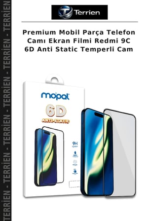 Premium Mobil Parça Telefon Camı Ekran Filmi Redmi 9C 6D Anti Static Temperli Cam