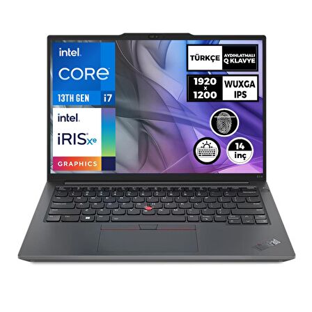 Lenovo ThinkPad E14 Gen 5 i7-1355U 24GB 2TB SSD 14'' WUXGA Freedos Taşınabilir Bilgisayar 21JK0006TX 014