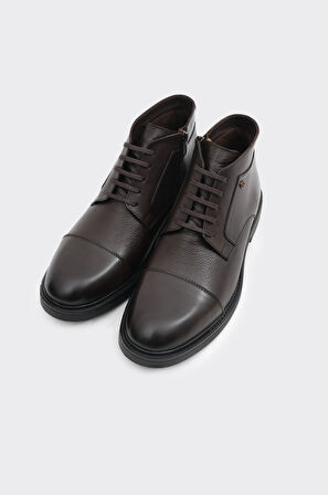 Günlük Fermuarlı Bağcıklı Hakiki Deri Erkek Bot