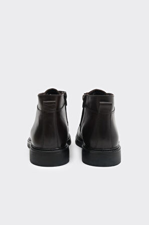 Günlük Fermuarlı Bağcıklı Hakiki Deri Erkek Bot