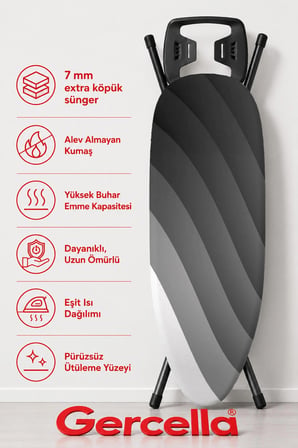 (HEDİYELİ) HARMONY ÜTÜ MASASI KILIFI BEZİ ÖRTÜSÜ