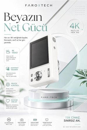 Mini Dijital Fotoğraf Makinesi 16MP – Günlük Çekim, Seyahat ve Vlog Kamerası