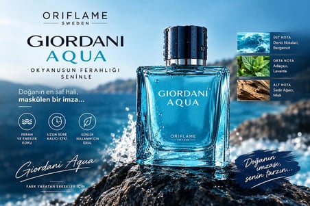 ORIFLAME GIORDINI AQUA 75 ML
