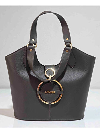 Armine 417  KAHVERENGİ KADIN OMUZ ÇANTASI 