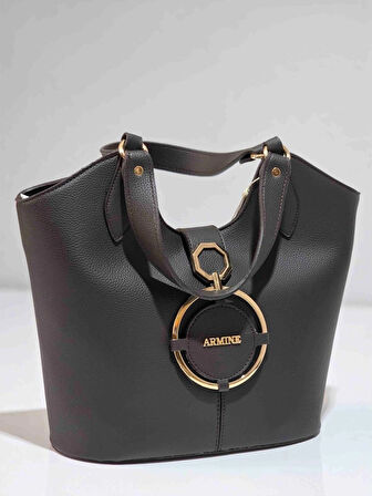 Armine 417  KAHVERENGİ KADIN OMUZ ÇANTASI 