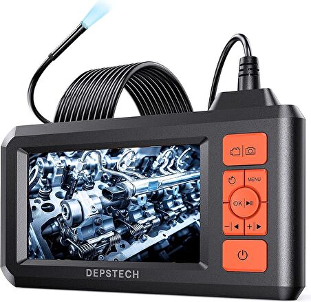 DEPSTECH Endüstriyel Endoskop, 5.5mm 1080P HD Turuncu - 5m