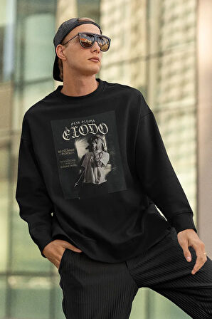 Peso Pluma Exodo Yazılı Unisex Oversize Rapper Sweatshirt
