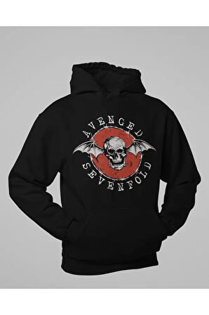 Avenged Sevenfold Baskılı Unisex Oversize Rock Metal Hoodie