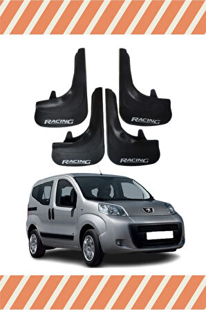 Peugeot Bipper Tepee Racing yazılı 4’lü tozluk çamurluk paçalık