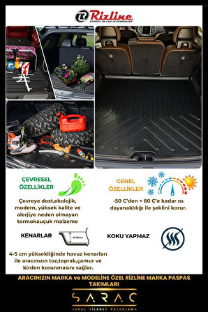 Rizline Suzuki Vitara 2024 Model Üst 3D Bagaj Havuzu