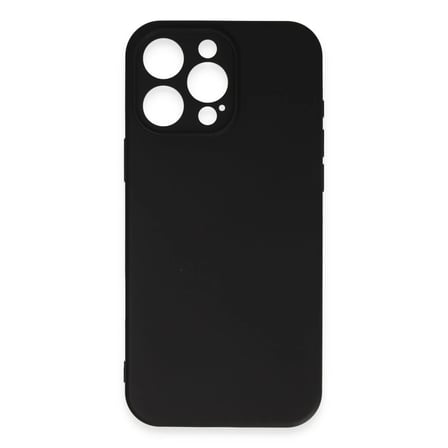 Apple iPhone 16 Pro Max Kılıf Nano içi Kadife Silikon - Siyah