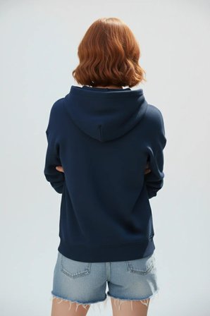Unisex Yumuşak Dokulu 3 İplik İstiridye Kabuklu Tasarım Baskılı Oversize Sweatshirt