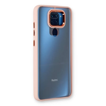 Xiaomi Redmi Note 9 Kılıf Dora Kapak - Pudra