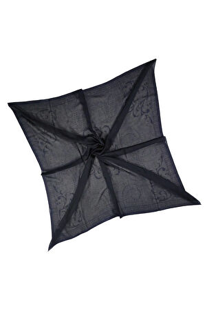 Mısırlı Eşarpları Pamuk Devore Etnik Desenli Eşarp