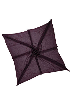 Mısırlı Eşarpları Pamuk Devore Etnik Desenli Eşarp