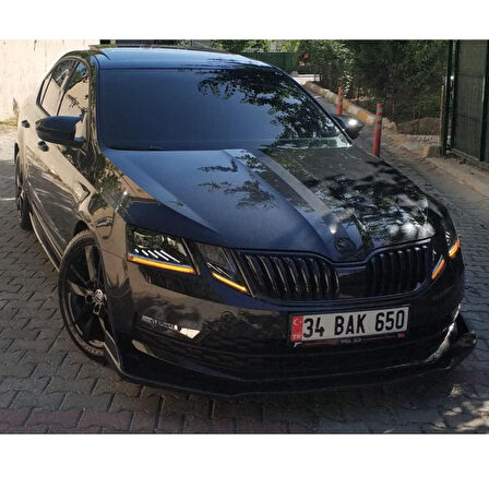  Skoda Octavia 2013-2020 Batman Yarasa Ayna Kapağı Piano Black Abs Plastik