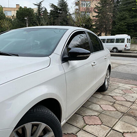 Volksvogen Passat B7 Batman Yarasa Ayna Kapağı Piano Black Abs Plastik