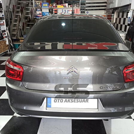  Citroen C Uyumlu Elysee Bagaj Üstü Slim Spoiler Parlak Siyah Piano Black