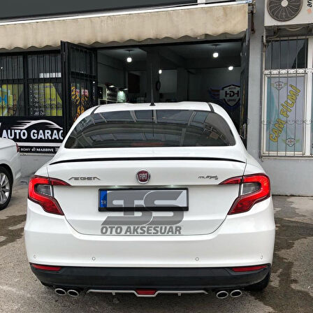  Fiat Egea Bagaj Üstü Slim Spoiler Parlak Siyah