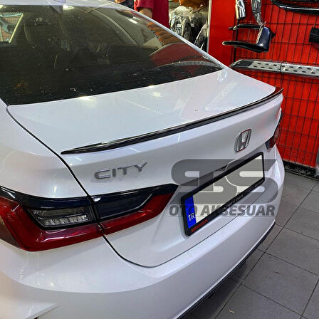  Honda City Bagaj Üstü Slim Spoiler Parlak Siyah