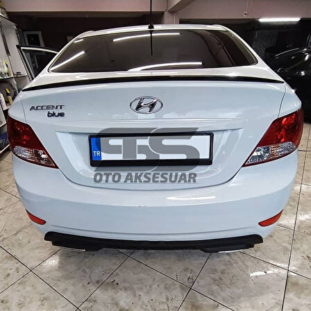  Hyundai Accent Blue Bagaj Üstü Slim Spoiler Parlak Siyah