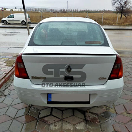  Renault Clio 2 Bagaj Üstü Slim Spoiler Parlak Siyah Piano Black 2001-2008