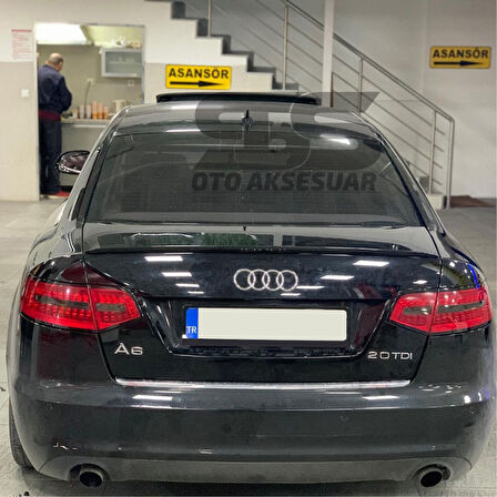 Audi A6 Bagaj Üstü Slim Spoiler Piano Black Parlak Siyah