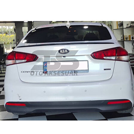 Kia Cerato Bagaj Üstü Slim Spoiler Piano Black Parlak Siyah