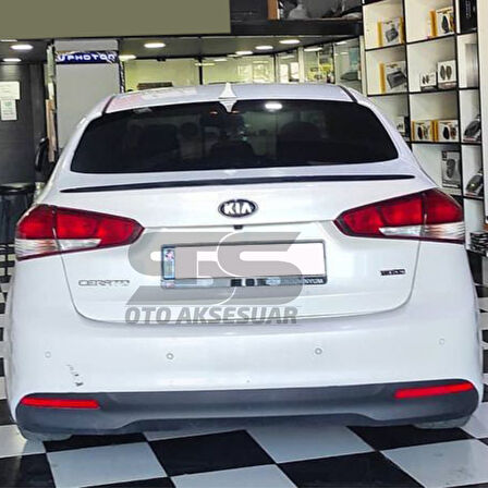 Kia Cerato Bagaj Üstü Slim Spoiler Piano Black Parlak Siyah