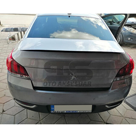 Peugeot 508 2010-2018 Bagaj Üstü Slim Spoiler Piano Black Parlak Siyah