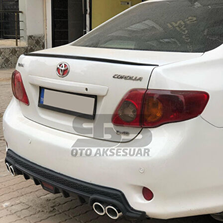 Toyota Corolla 2006-2012 Bagaj Üstü Slim Spoiler Piano Black Parlak Siyah