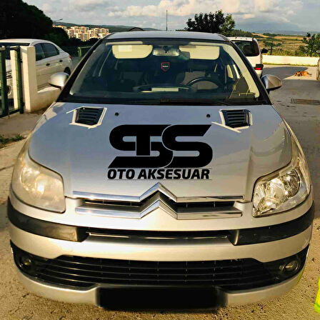 Citroen C4 Uyumlu Piano Black Kaput Üstü Havalandırma Izgarası