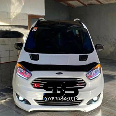 Ford Courier Uyumlu Piano Black Kaput Üstü Havalandırma Izgarası