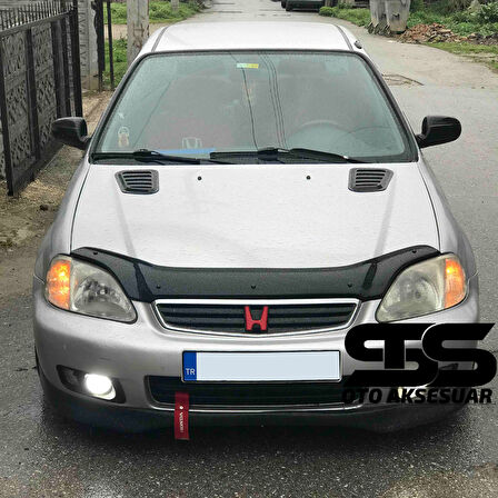 Honda Civic İes Uyumlu Piano Black Kaput Üstü Havalandırma Izgarası