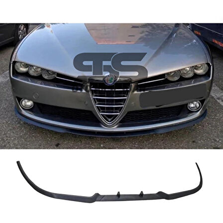 Alfa Romeo 159 Cupra R Uyumlu Ön Lip Mat Siyah Ön Tampon Lip