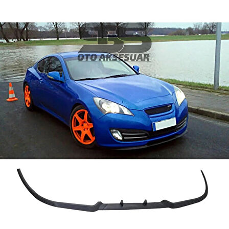 Hyundai Genesis Coupe Cupra R Uyumlu Ön Lip Mat Siyah Ön Tampon Lip