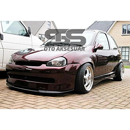 Opel Corsa B Cupra R Uyumlu Ön Lip Mat Siyah Ön Tampon Lip